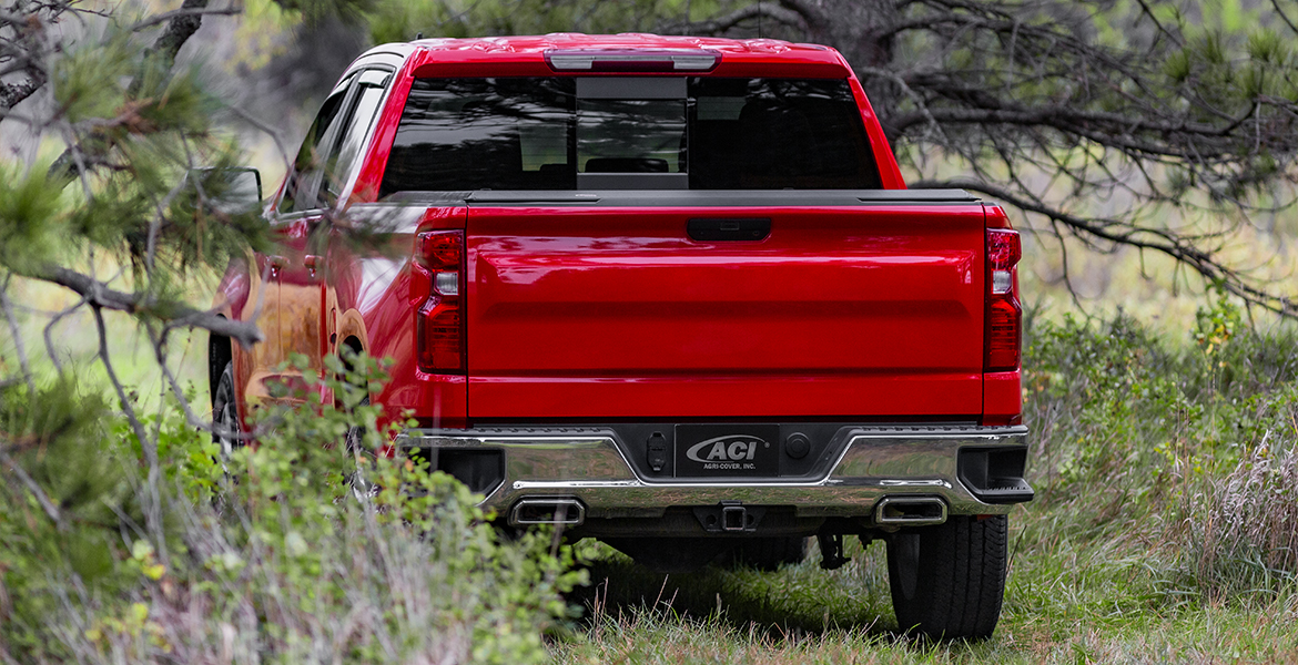 Red Chevy Tonneau Cover